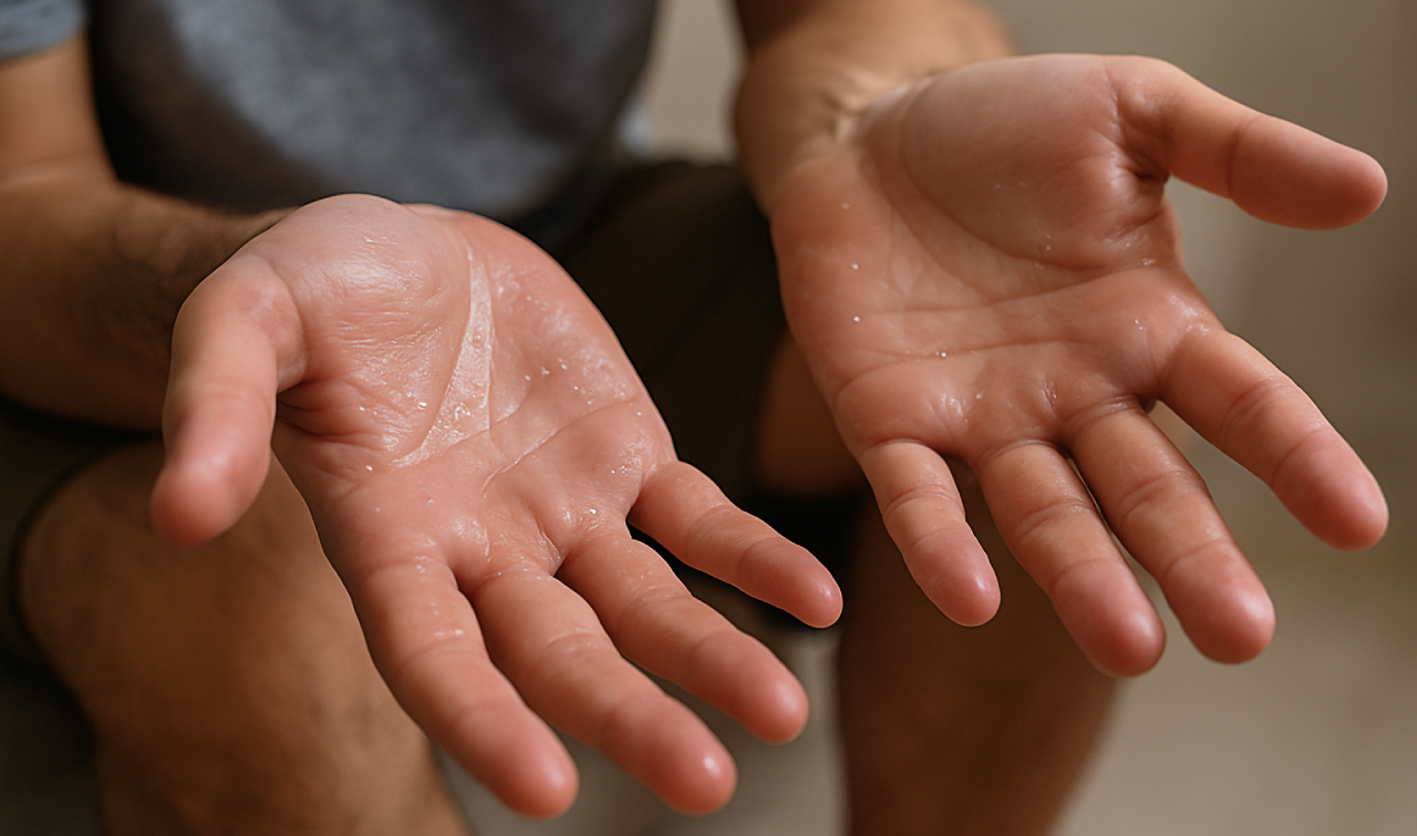 Palmar hyperhidrosis