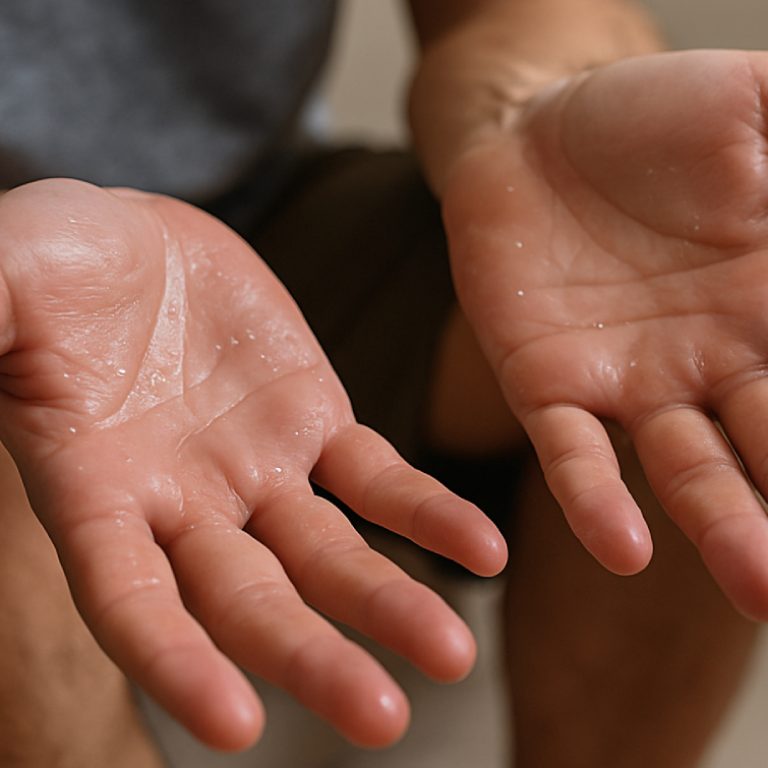 Palmar hyperhidrosis